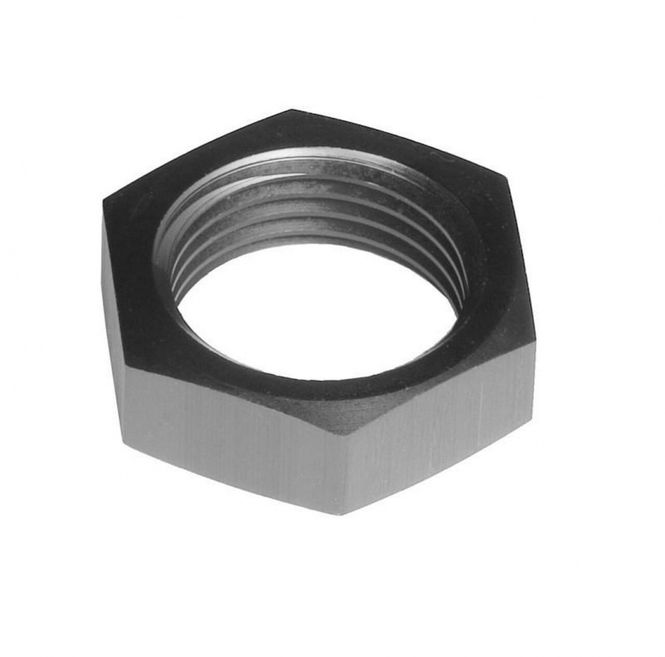 Hovedbilde -03 AN/JIC aluminum bulkhead nut - black - 2/pkg