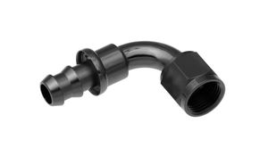 Hovedbilde -08 90 degree AN/JIC hose end push lock - black